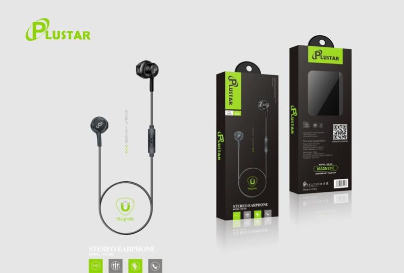 Plustar Écouteurs HS-302 filaires Sport Magnétiques Stéréo – Image 2
